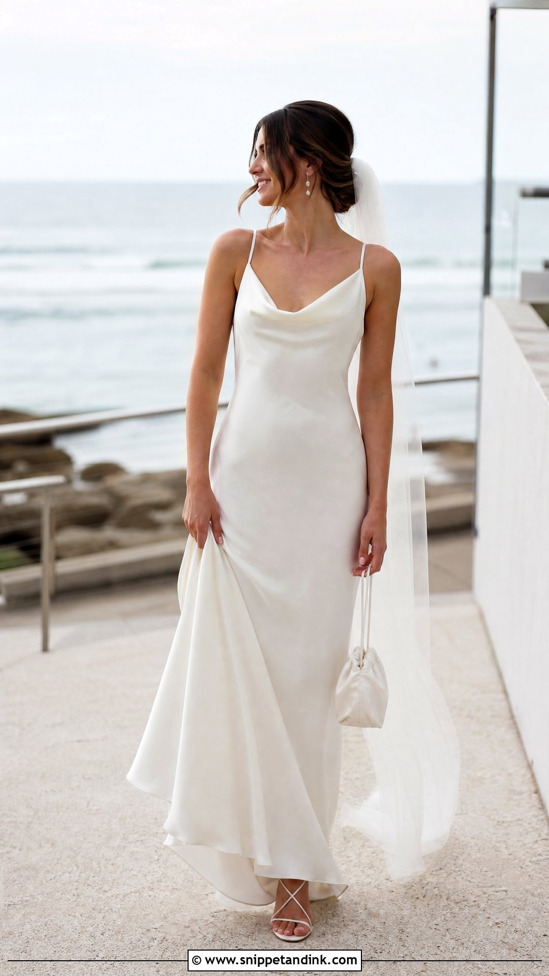 Silk Slip Wedding Dress - Snippet and Ink - 20 Uk Wedding Dress Ideas
