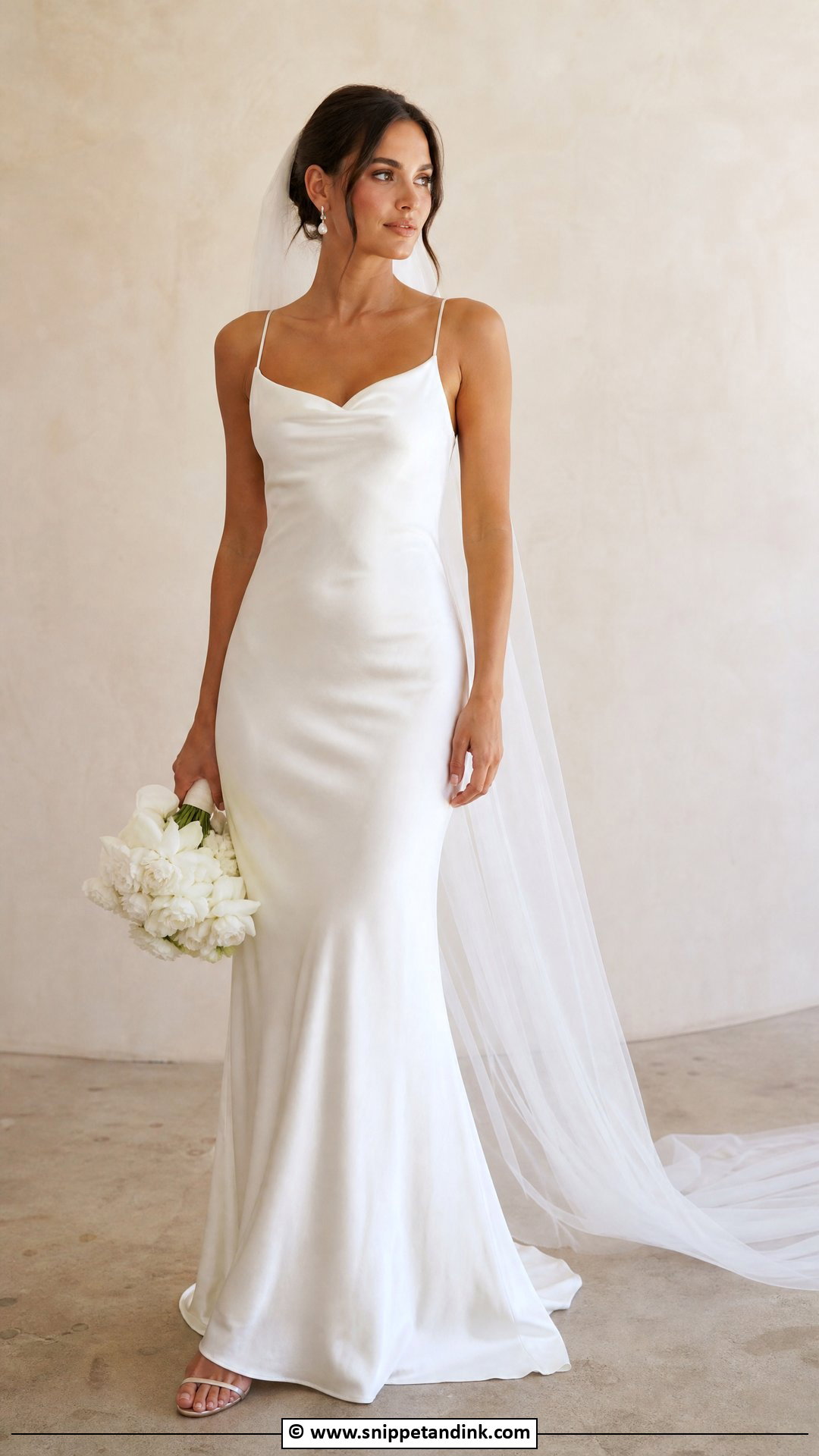 Silk Slip Wedding Dress - Snippet and Ink - 35 Classy Wedding Dress Ideas