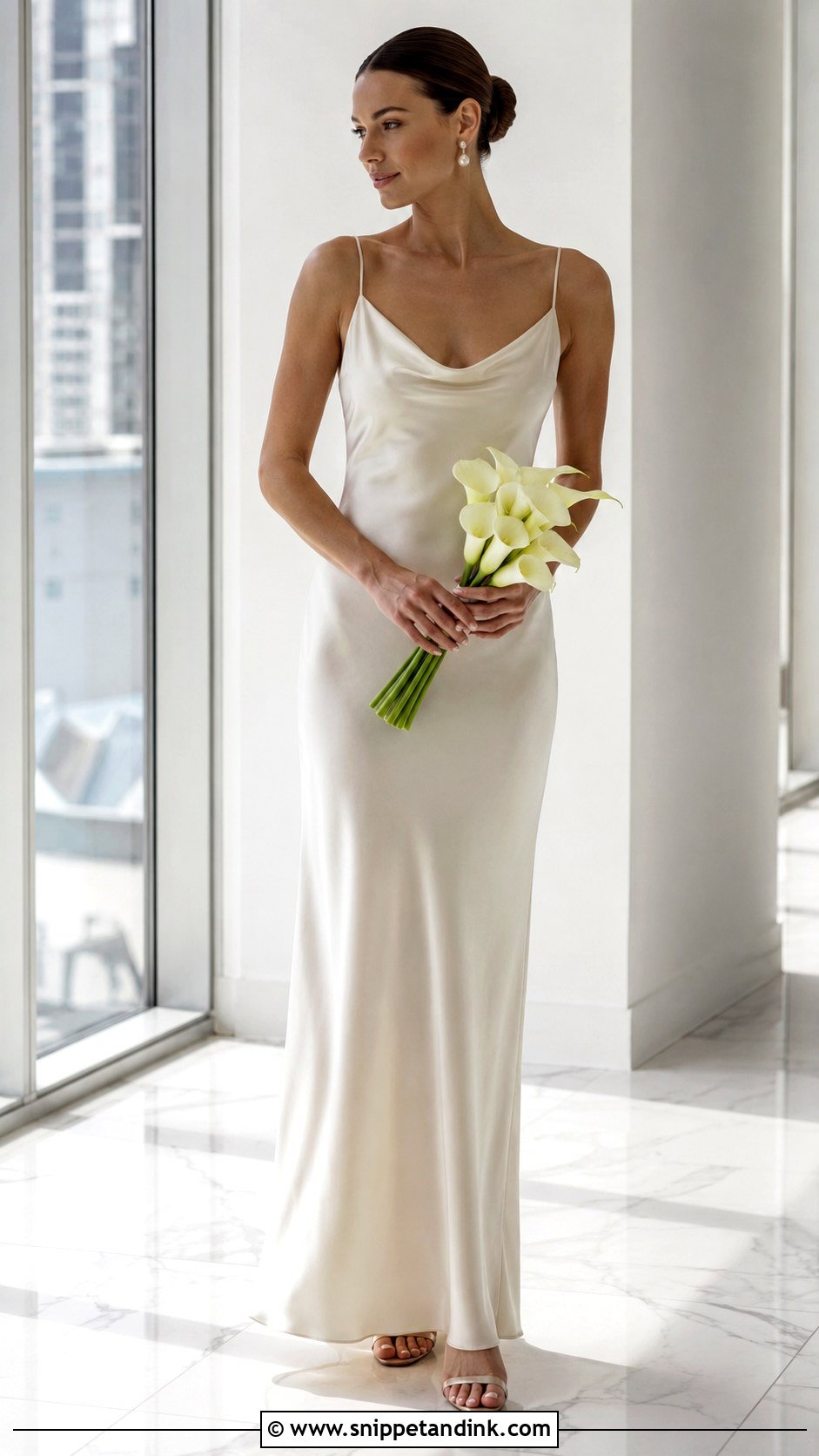 Silk Slip Wedding Dress - Snippet and Ink - 25 Classic Wedding Dresses