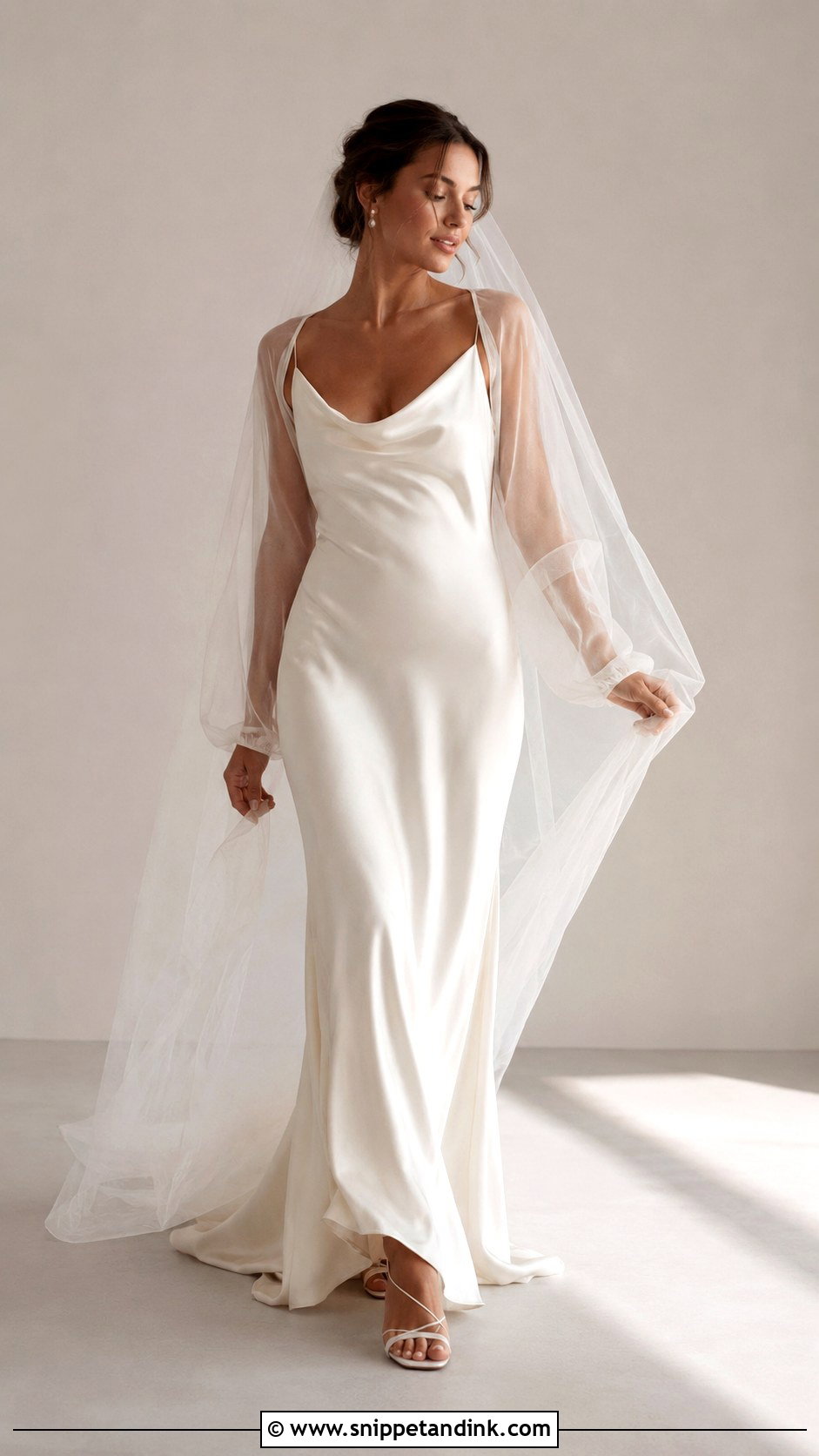 Silk Slip Wedding Dress With Sleeves - Snippet and Ink - 25 Silk Wedding Dress with Sleeves