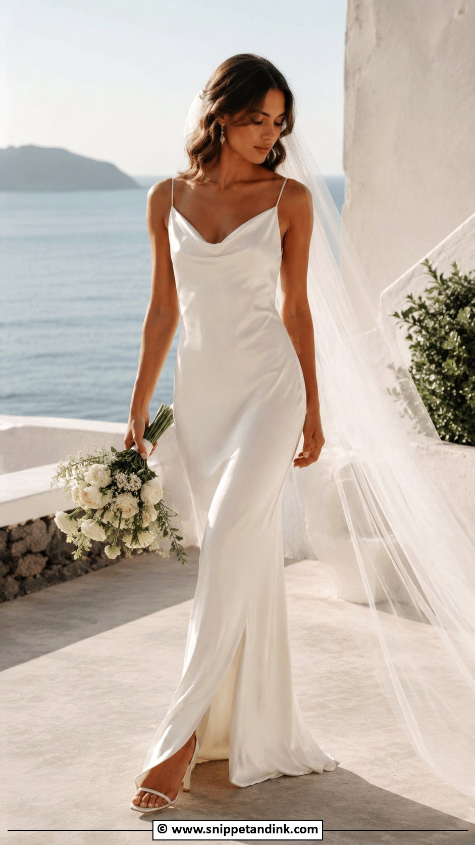 Silk Slip Wedding Gown - Snippet and Ink - 35 Wedding Gowns