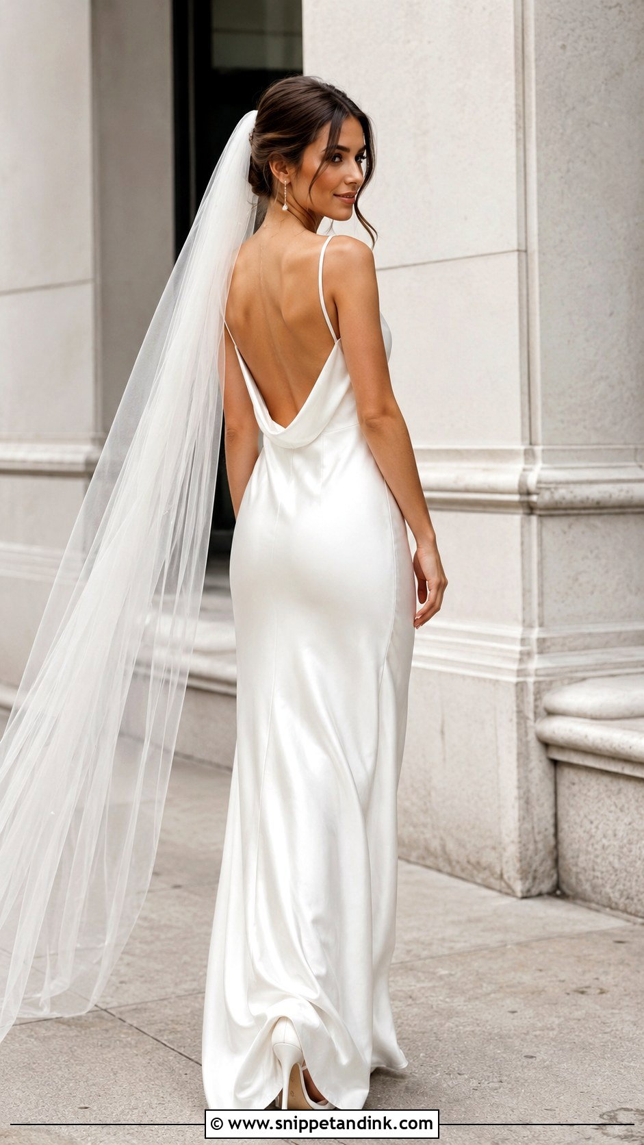 Silk Slip Wedding Gown - Snippet and Ink - 25 Silk Wedding Gown Ideas