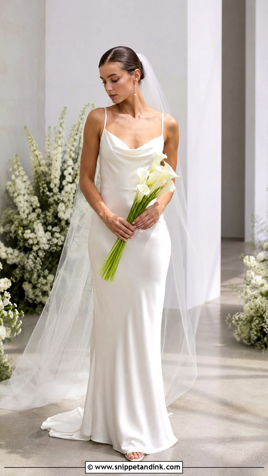 Silk Slip Wedding Gown - Snippet and Ink - 20 Elegant Simple Wedding Gowns