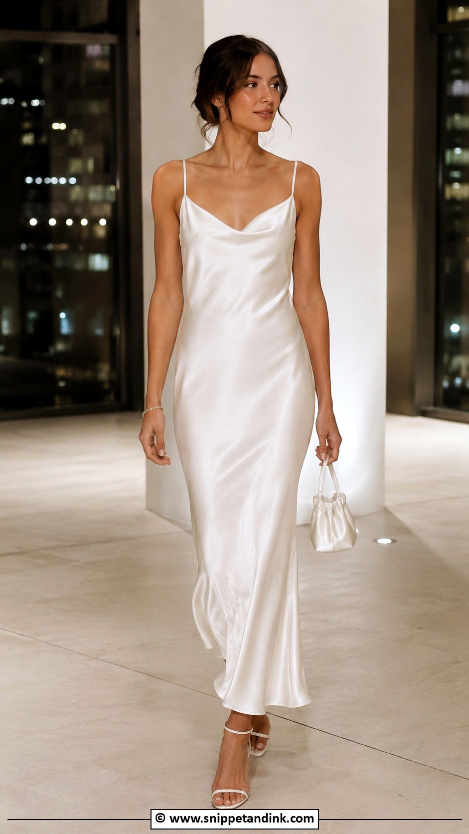Silk Slip Wedding Night Dress - Snippet and Ink - 25 Wedding Night Dress Ideas