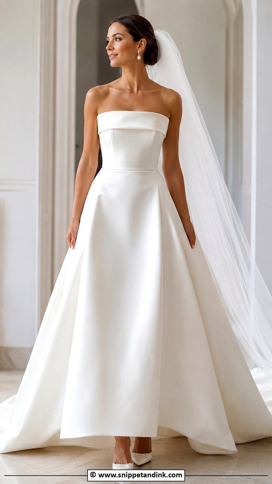 Silk Strapless Wedding Dress - Snippet and Ink - 35 Silk Wedding Dress Ideas