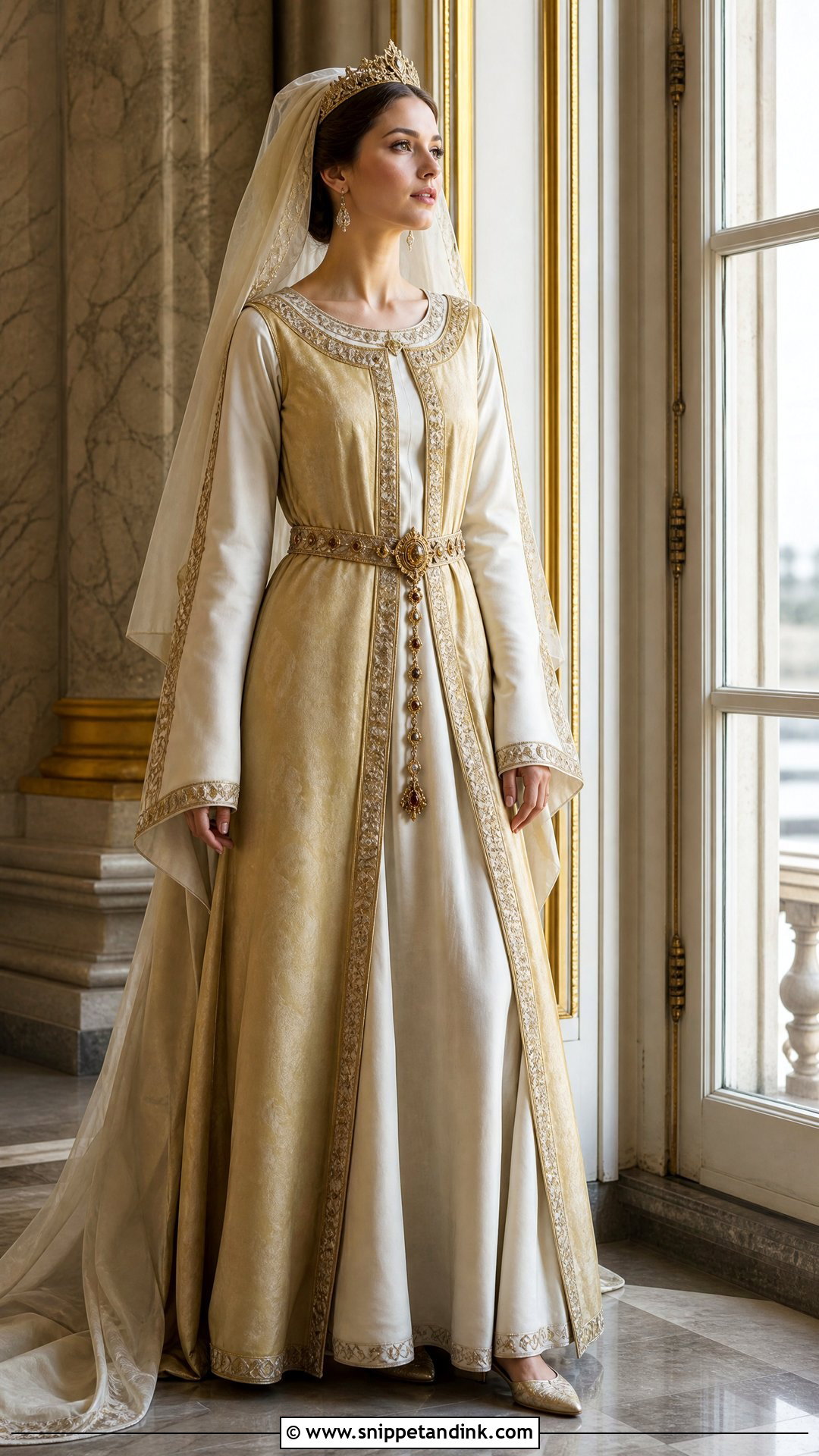 Silk Surcoat Medieval Queen Wedding Dress - Snippet and Ink - 20 Medieval Queen Wedding Dress Ideas