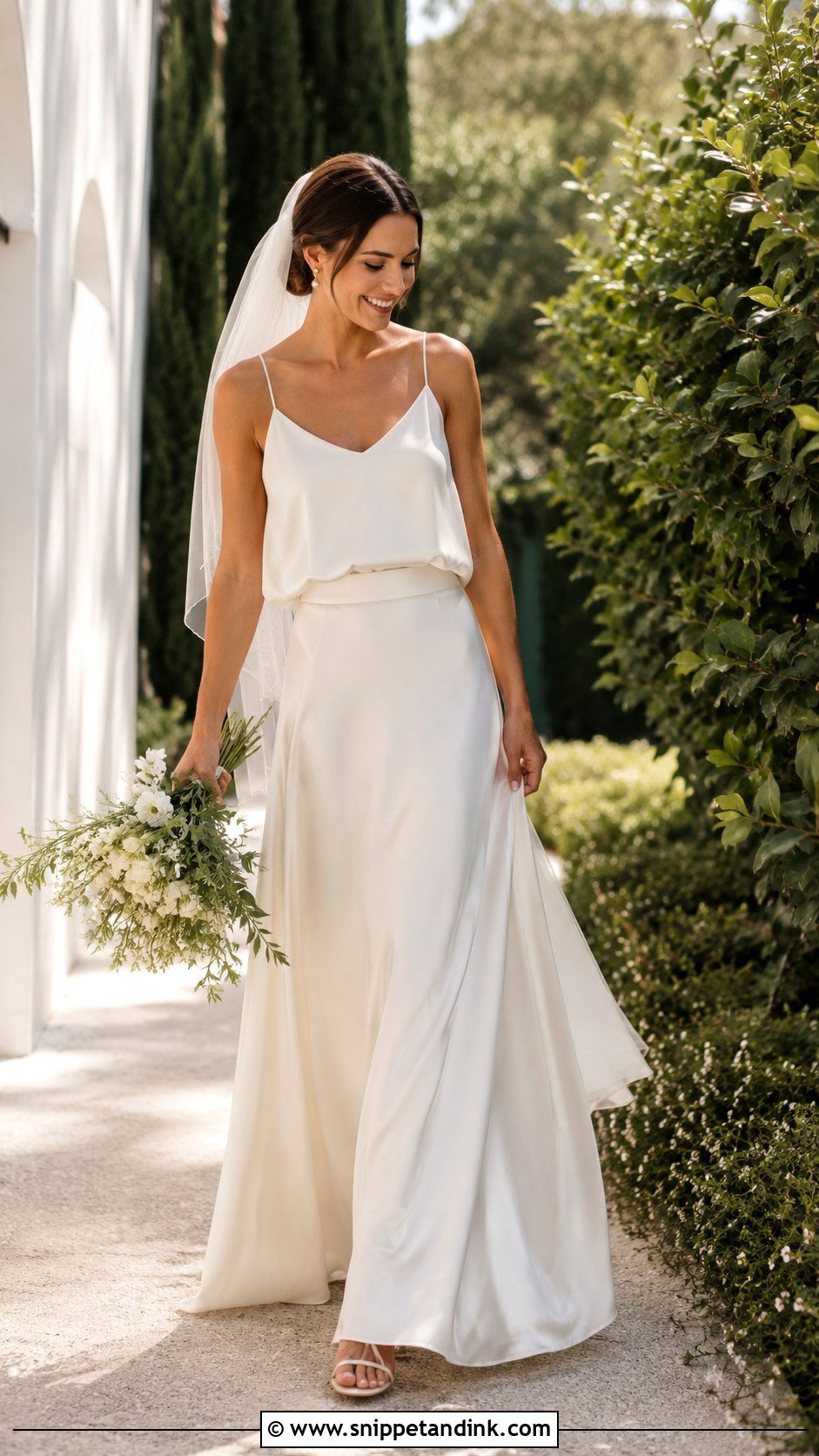 Silk Two Piece Wedding Dress - Snippet and Ink - 25 Simple Silk Wedding Dress Ideas