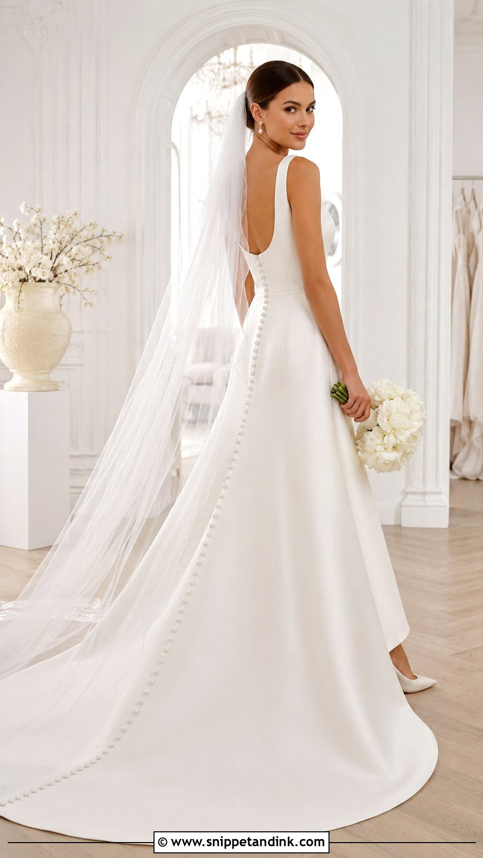 Silk Wedding Dress With Buttons - Snippet and Ink - 25 Simple Silk Wedding Dress Ideas