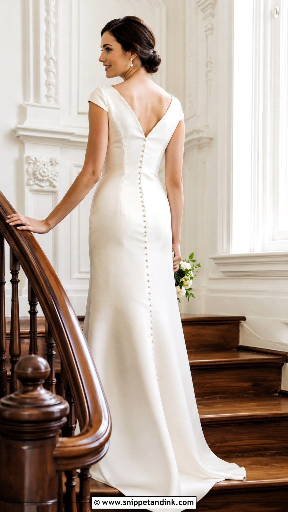 Silk Wedding Dress With Cap Sleeves - Snippet and Ink - 25 Simple Silk Wedding Dress Ideas