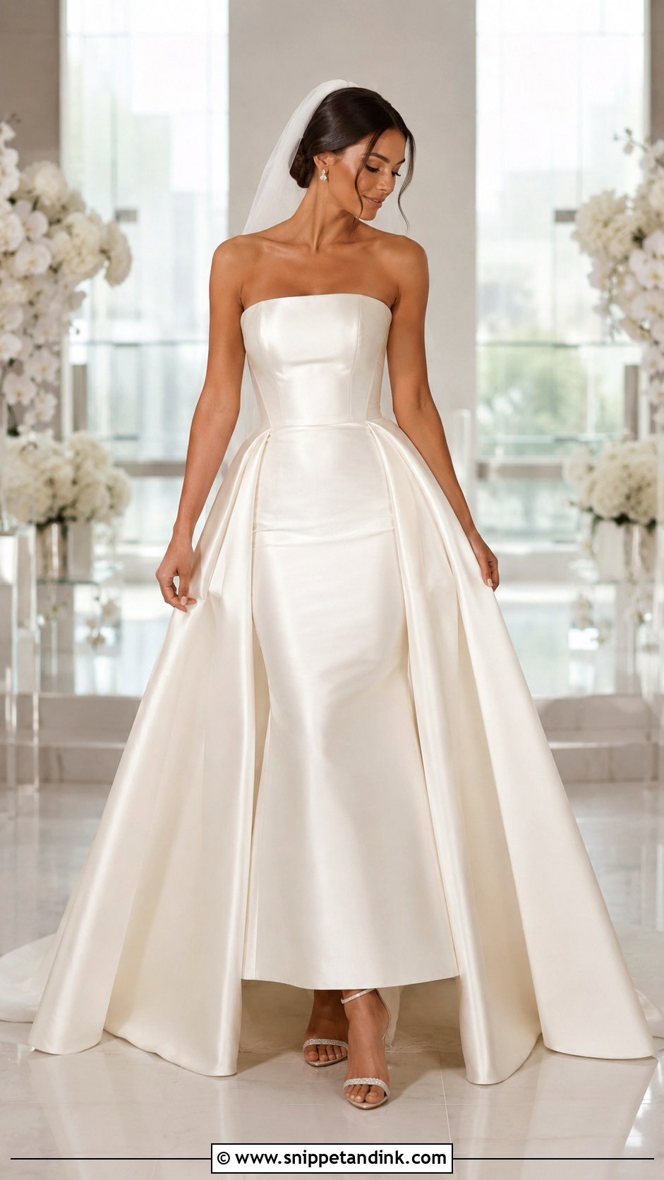 Silk Wedding Dress With Detachable Skirt - Snippet and Ink - 25 Simple Silk Wedding Dress Ideas