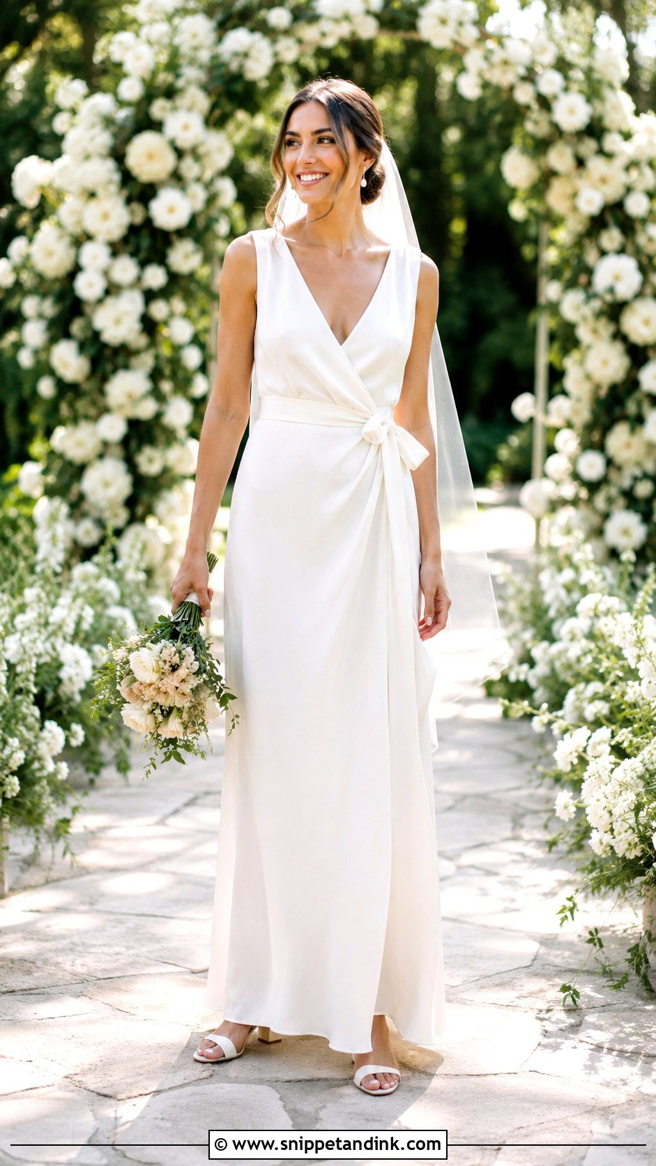 Silk Wrap Wedding Dress - Snippet and Ink - 25 Silk Wedding Gown Ideas