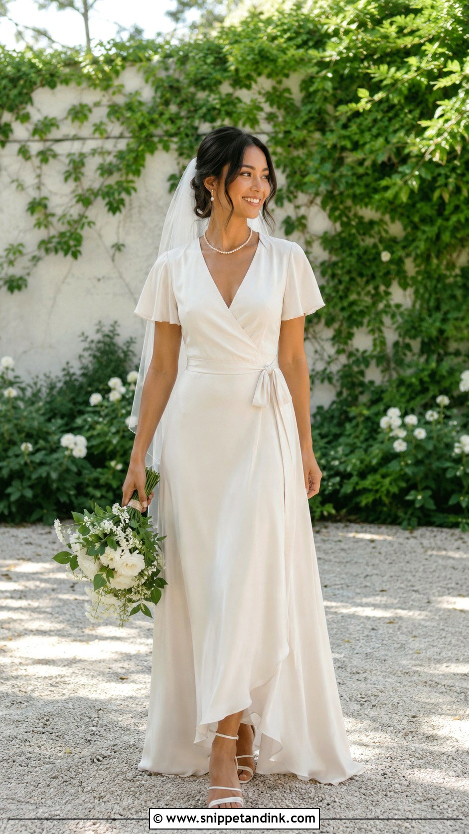 Silk Wrap Wedding Dress - Snippet and Ink - 25 Silk Wedding Dresses