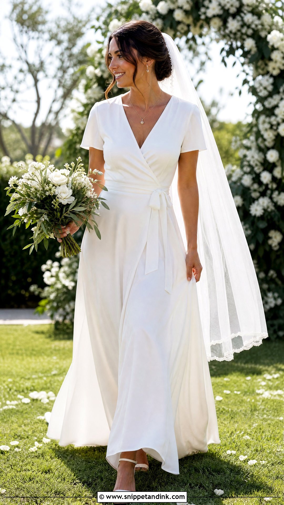 Silk Wrap Wedding Dress - Snippet and Ink - 20 Satin Simple Silk Wedding Dress Ideas