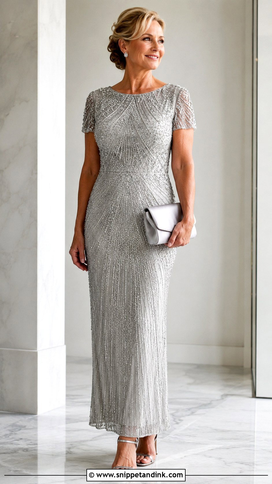 Silver Beaded 2nd Wedding Dress - Snippet and Ink - 25 2nd Wedding Dress Over 40 Not White Ideas