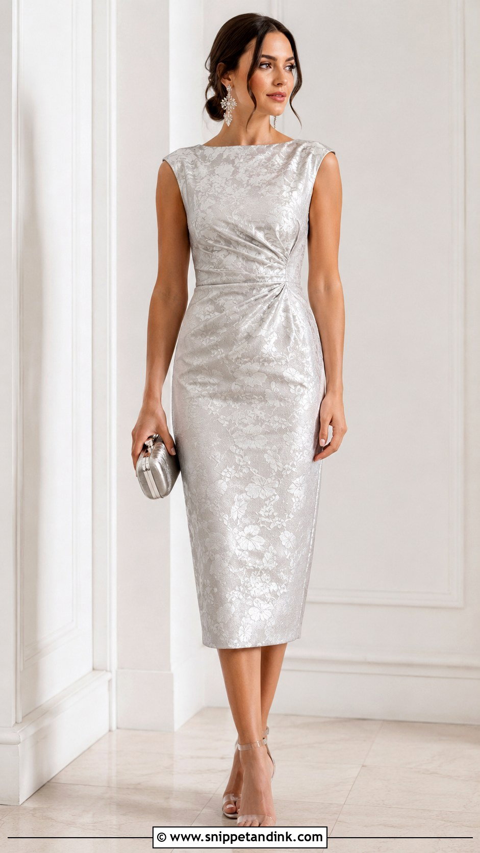 Silver Brocade Dress For Wedding - Snippet and Ink - 30 Brocade Dress Styles for Wedding