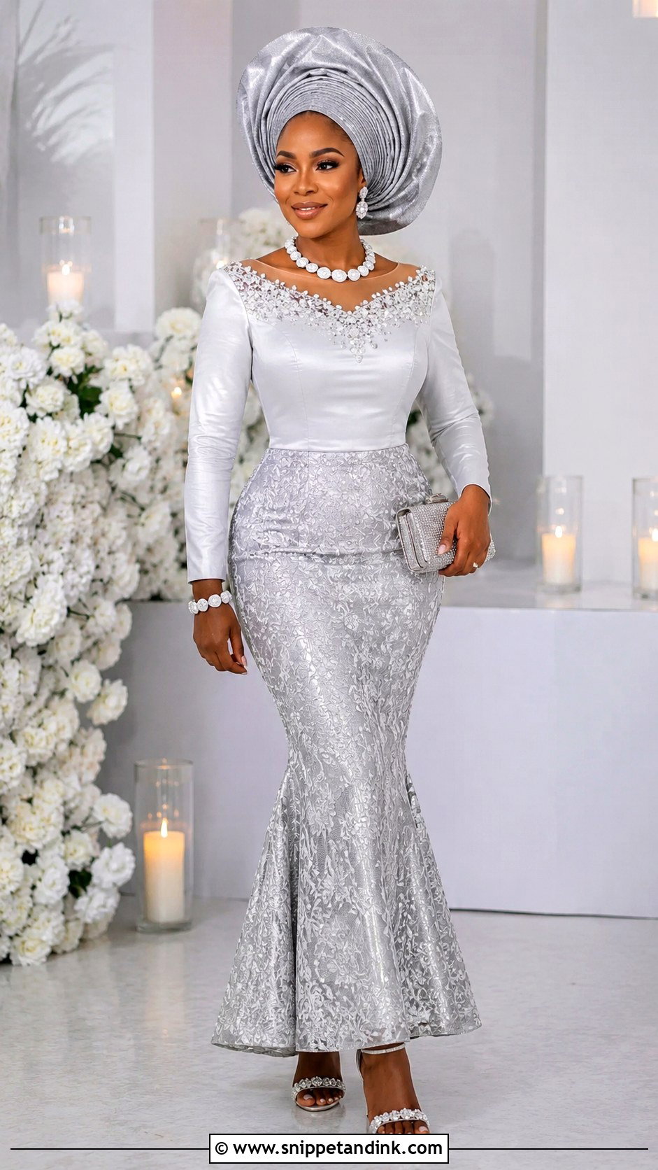Silver George Outfit For Bride - Snippet and Ink - 20 George Outfit for Bride Ideas