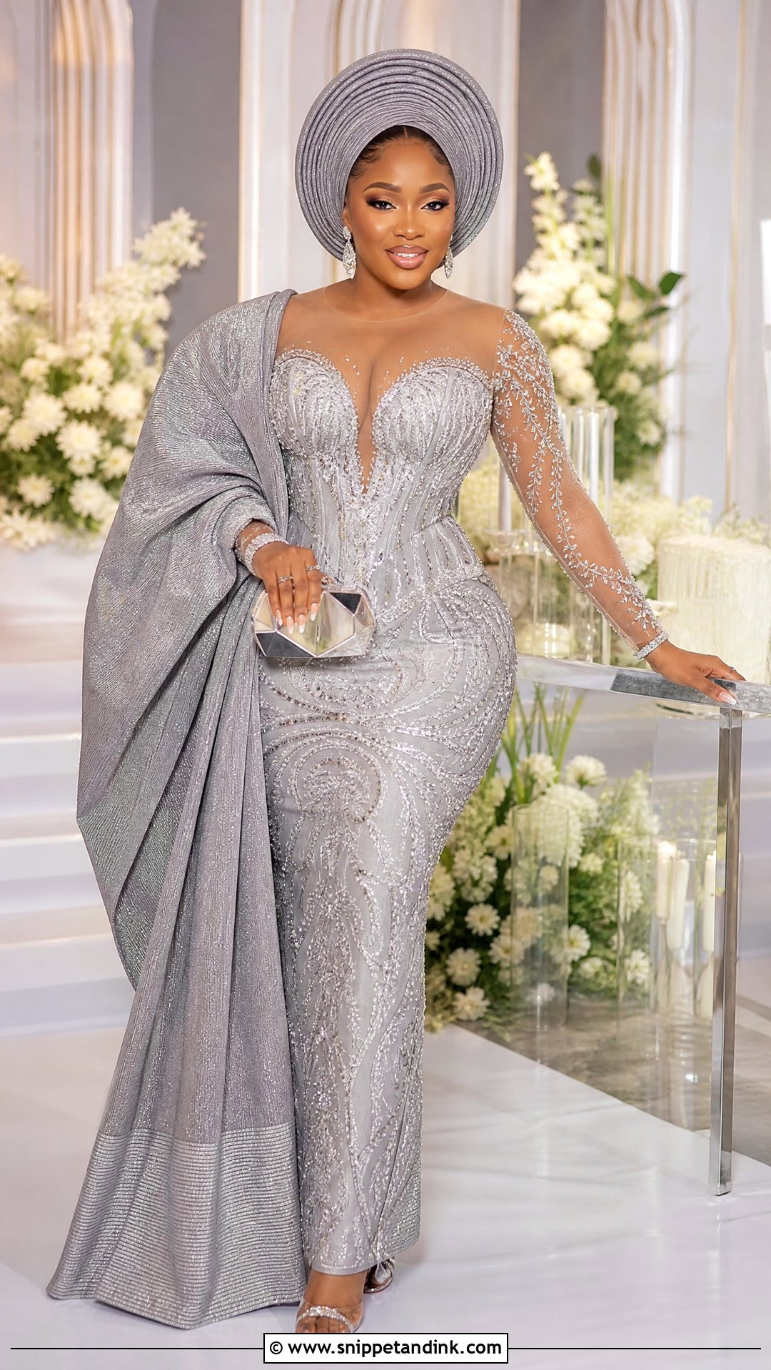 Silver Illusion Veekee James Traditional Wedding Dress - Snippet and Ink - 20 Veekee James Traditional Wedding Dress Ideas