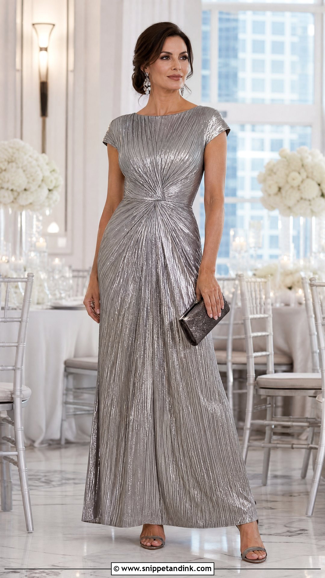 Silver Metallic MOTB Dress - Snippet and Ink - 20 Motb Dress Ideas