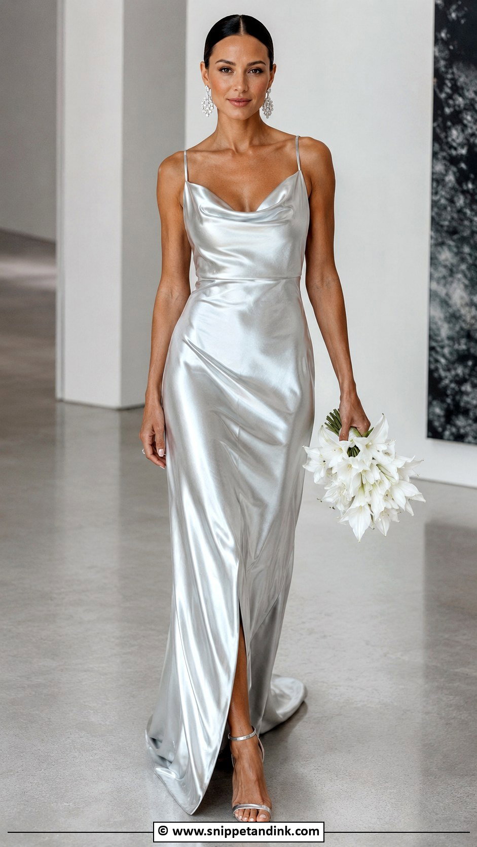 Silver Metallic Wedding Dress - Snippet and Ink - 30 Non Traditional Wedding Dress Ideas
