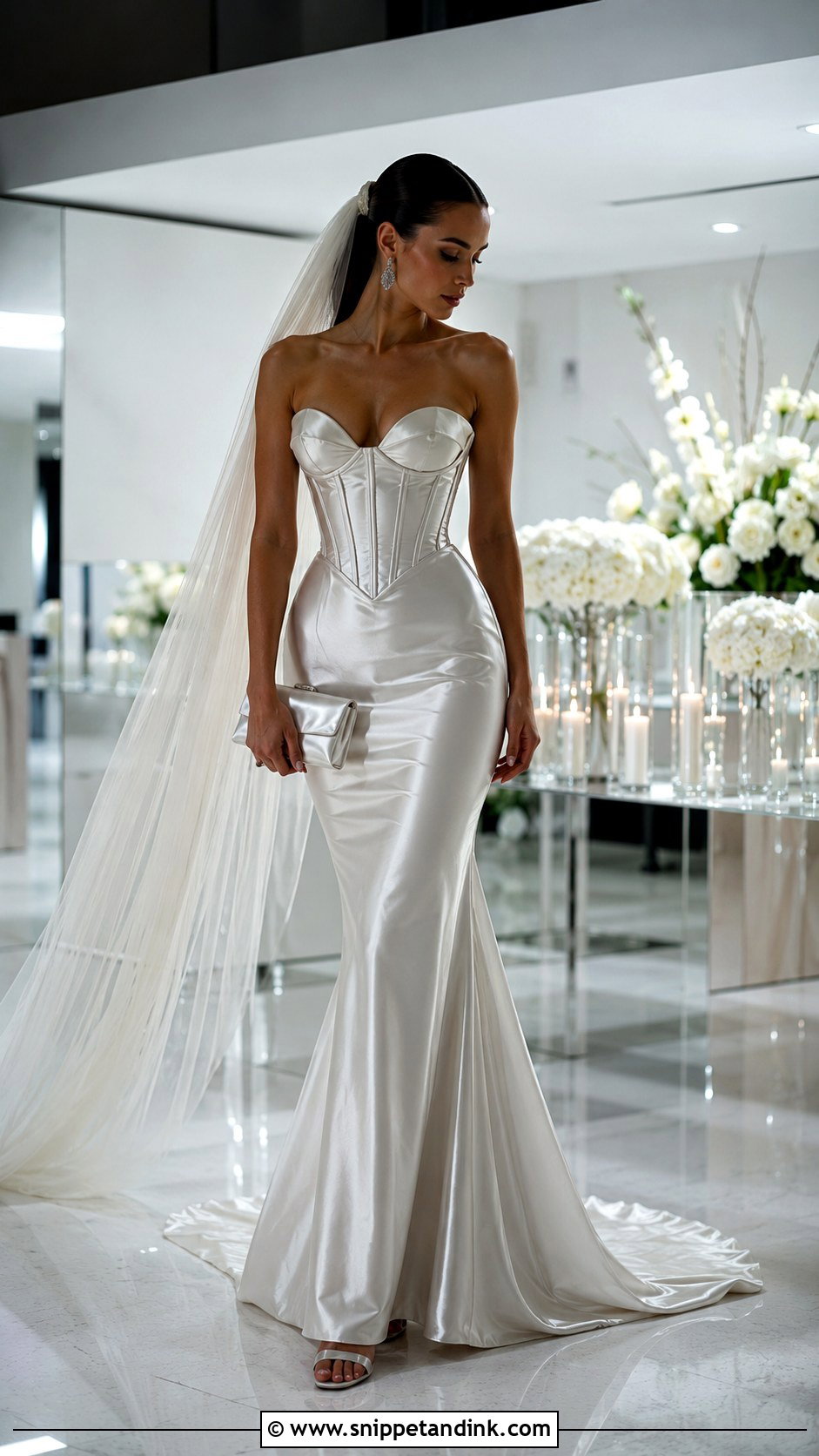 Silver Mugler Wedding Dress - Snippet and Ink - 20 Mugler Wedding Dress Ideas
