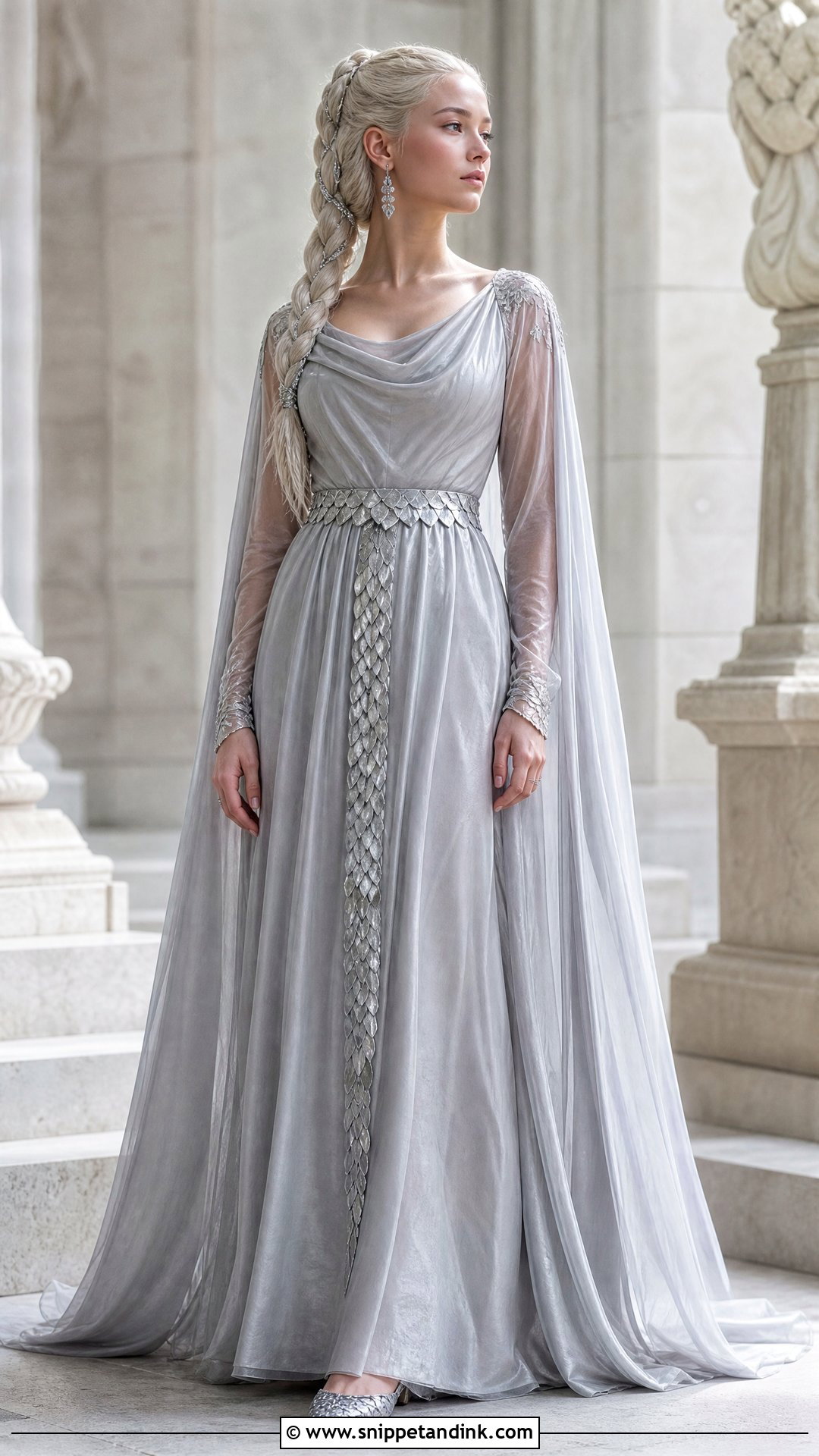 Silver Rhaenyra Wedding Dress - Snippet and Ink - 20 Rhaenyra Wedding Dress Ideas