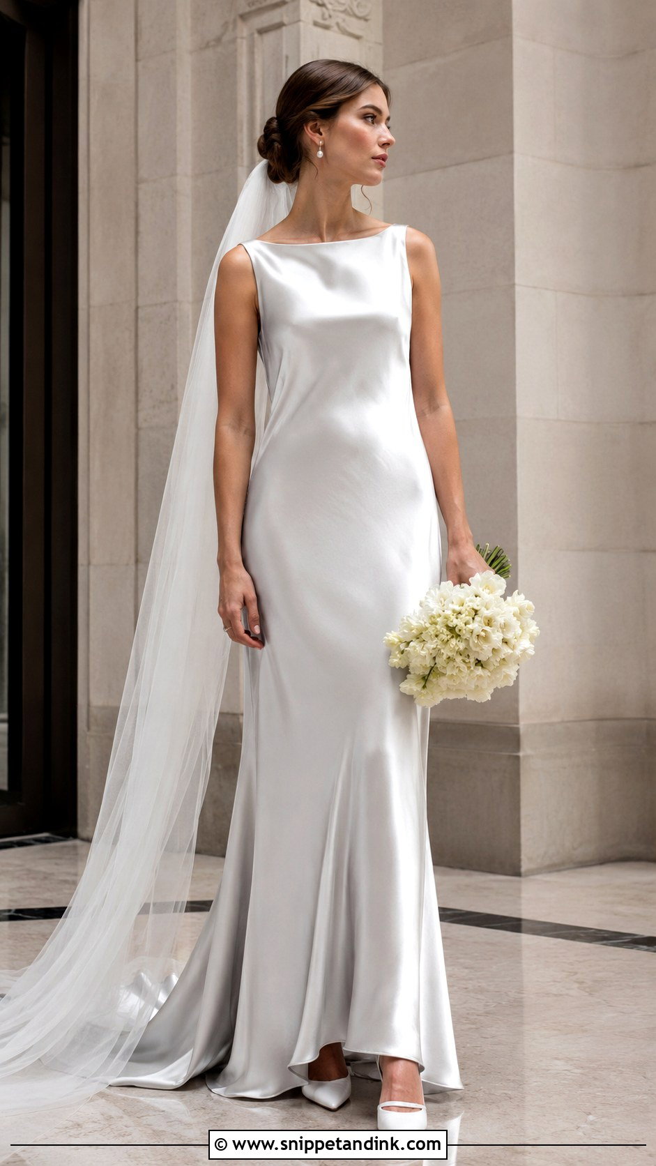 Silver Satin Wedding Dress - Snippet and Ink - 30 Silver Wedding Dress Ideas