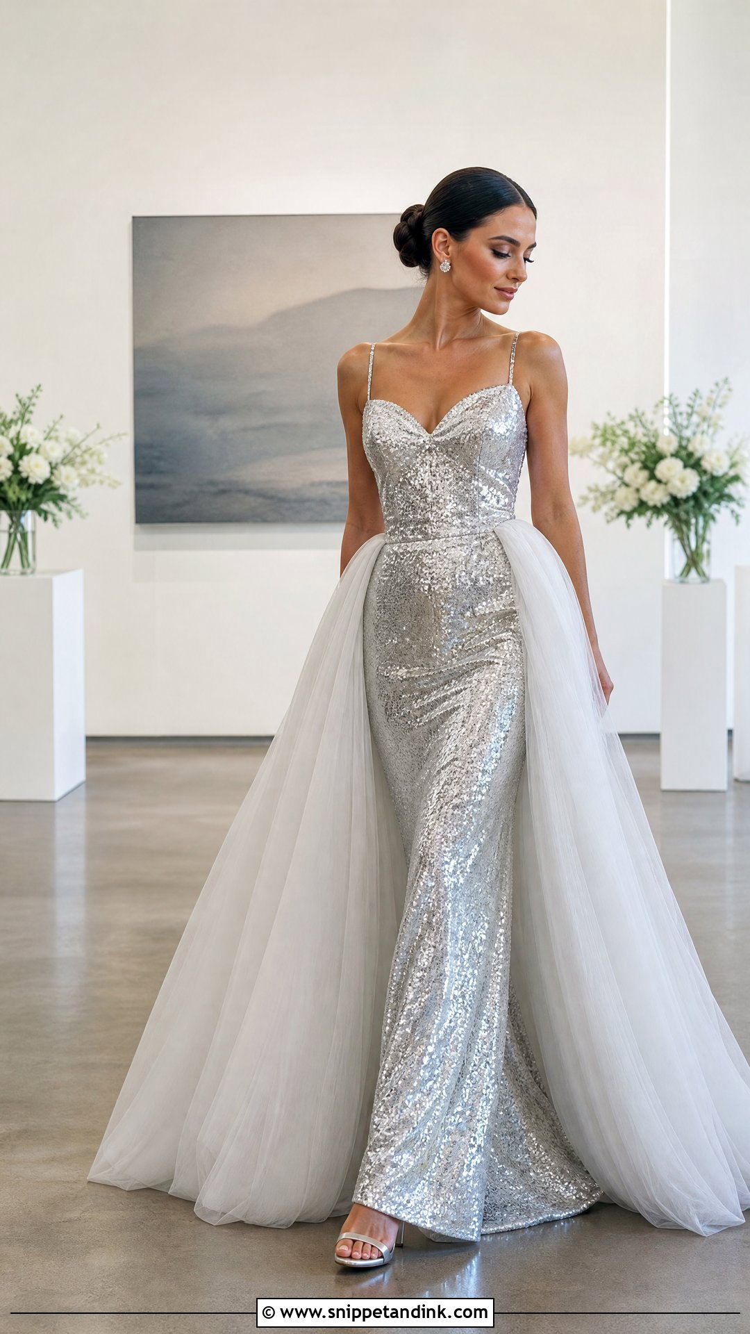 Silver Sequin Space Wedding Dress - Snippet and Ink - 20 Space Wedding Dress Ideas