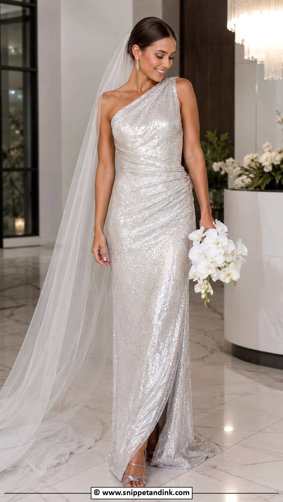 Silver Sequin Wedding Dress - Snippet and Ink - 30 Mystical Wedding Dress Ideas