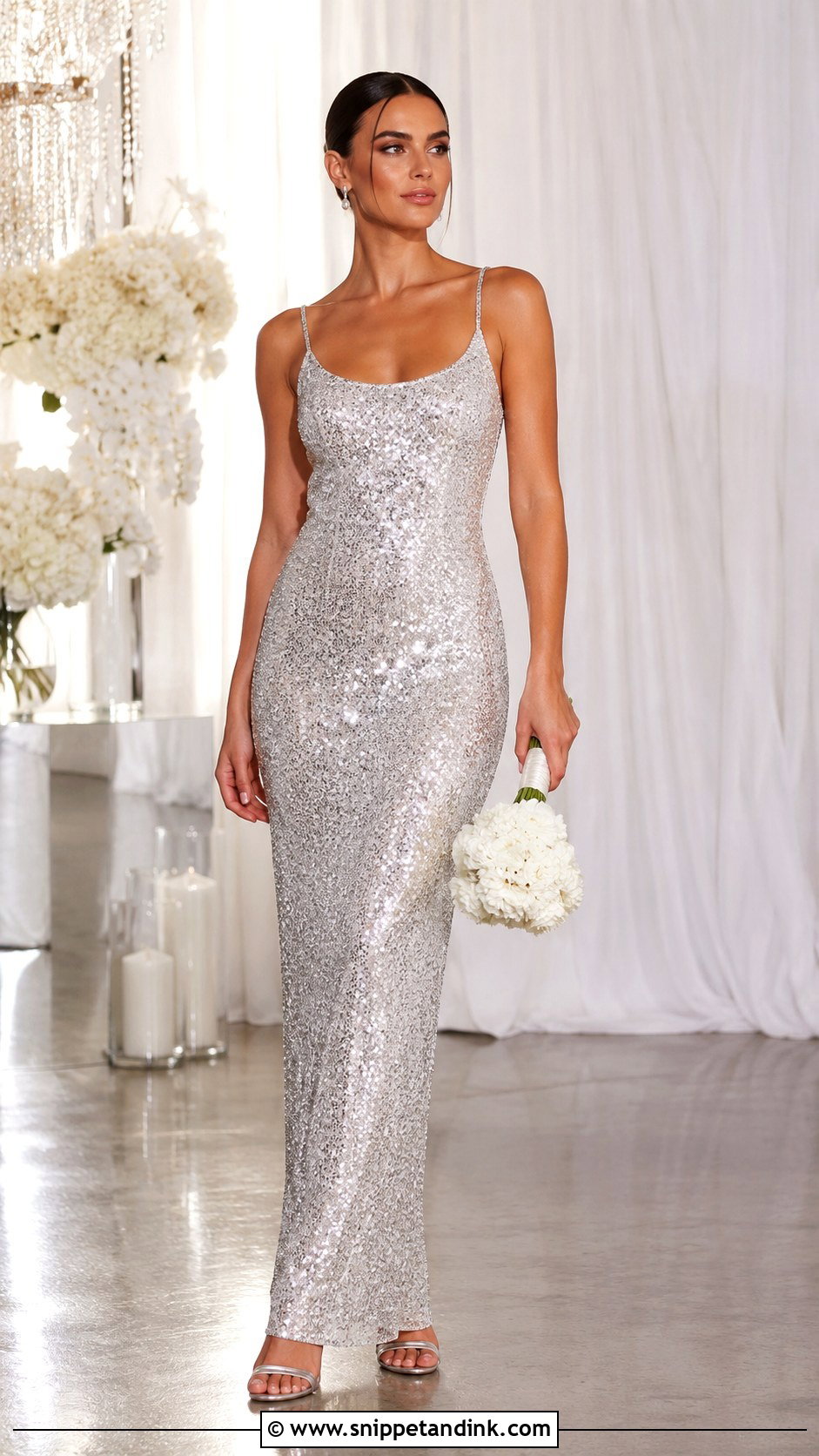 Silver Sequin Wedding Dress - Snippet and Ink - 30 Silver Wedding Dress Ideas