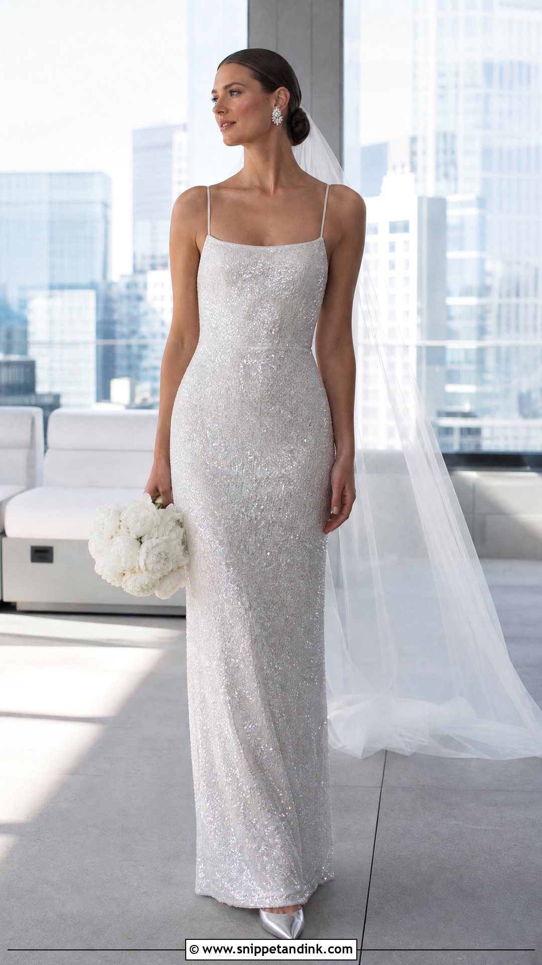 Silver Shimmer Wedding Dress - Snippet and Ink - 20 Shimmer Wedding Dress Ideas