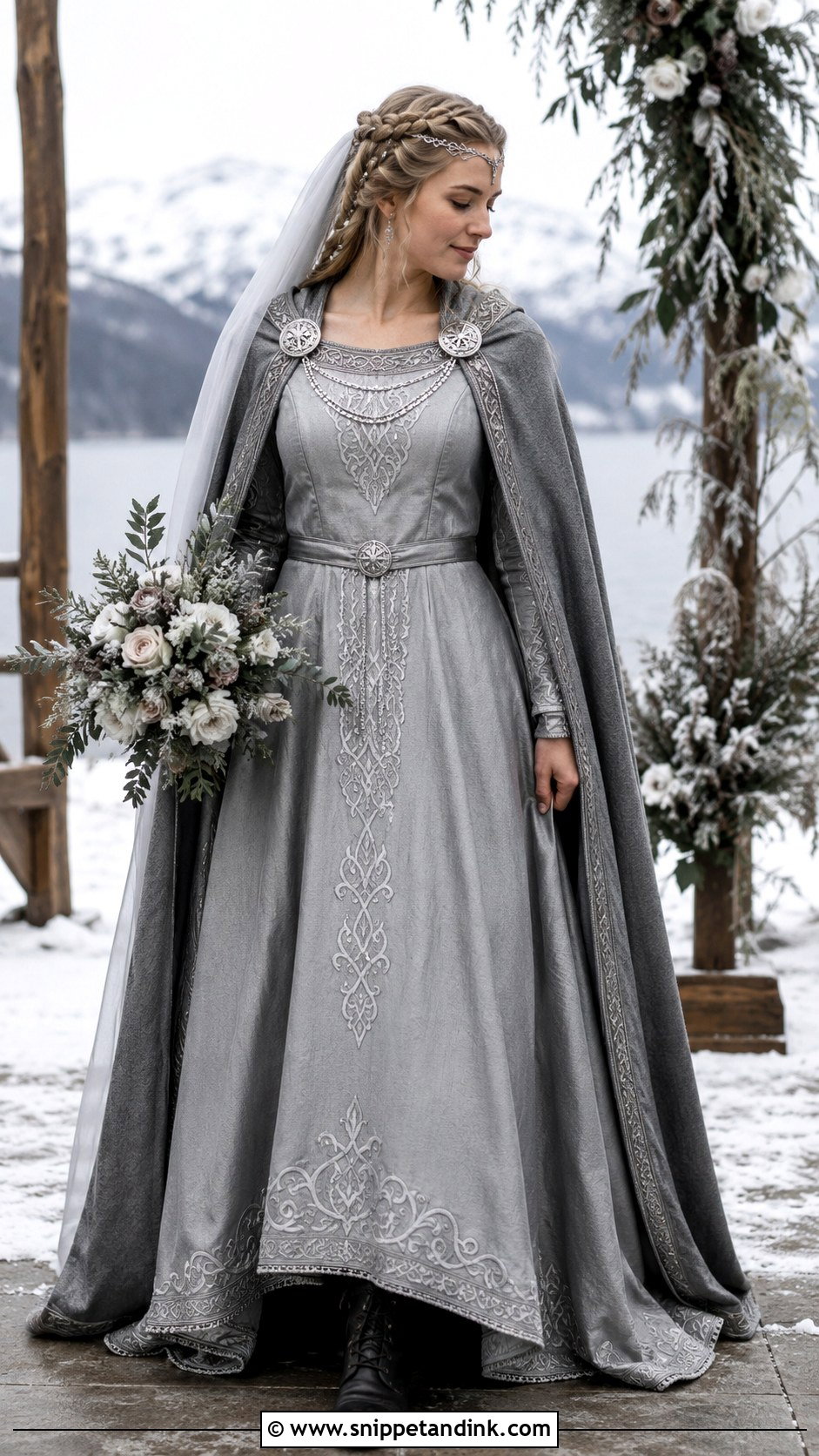 Silver Viking Wedding Dress - Snippet and Ink - 30 Viking Wedding Dress Ideas