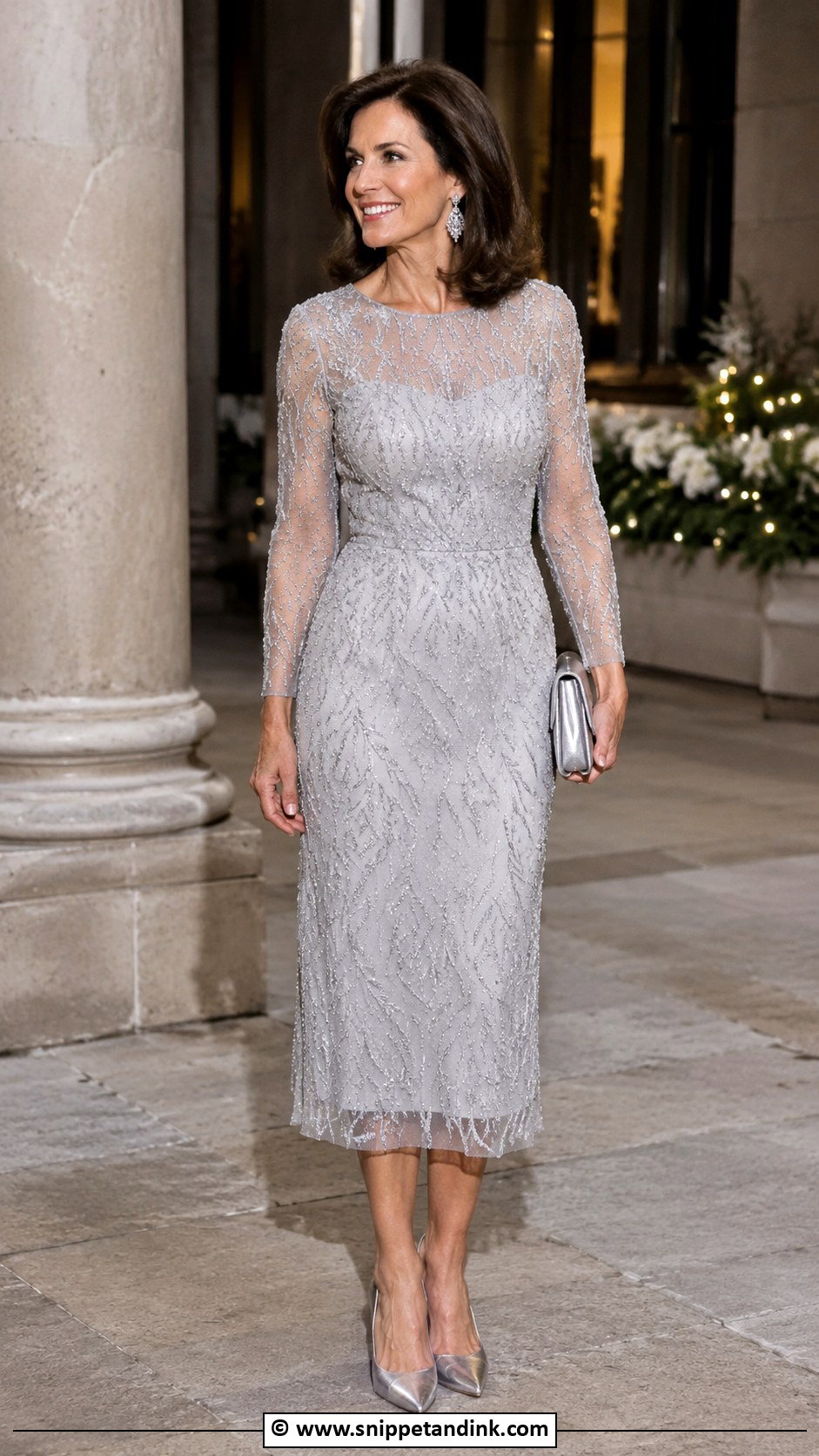 Silver Vow Renewal Dress - Snippet and Ink - 30 Vow Renewal Dress Ideas