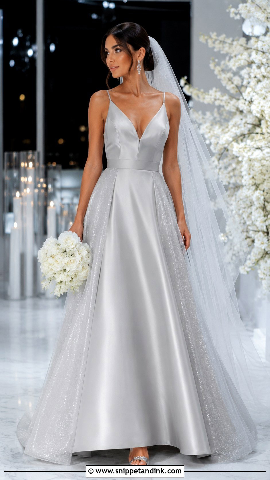Silver Wedding Dress - Snippet and Ink - 25 Star Wars Wedding Dress Ideas