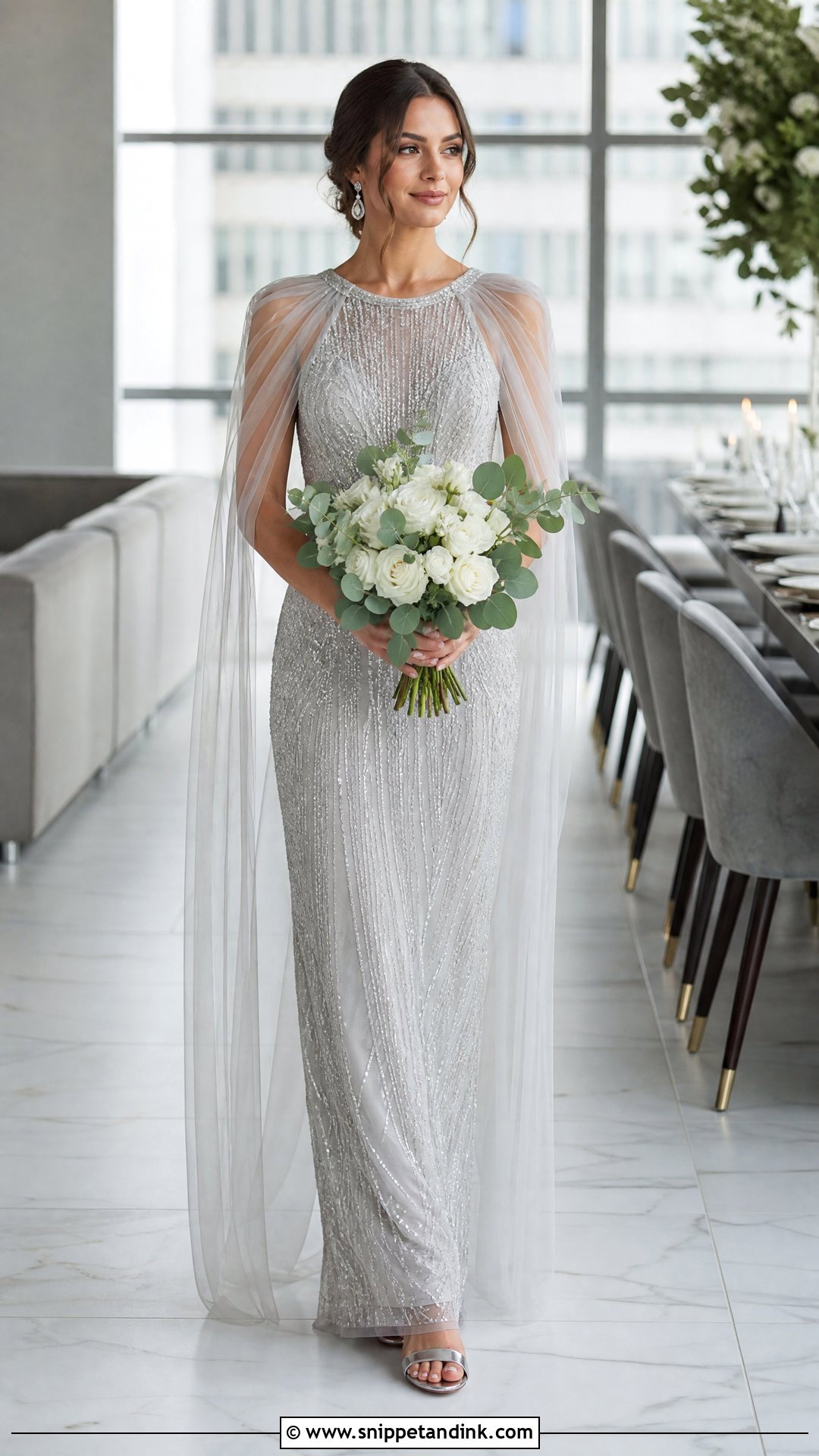 Silver Wedding Dress - Snippet and Ink - 20 Non White Wedding Dress Colour Ideas