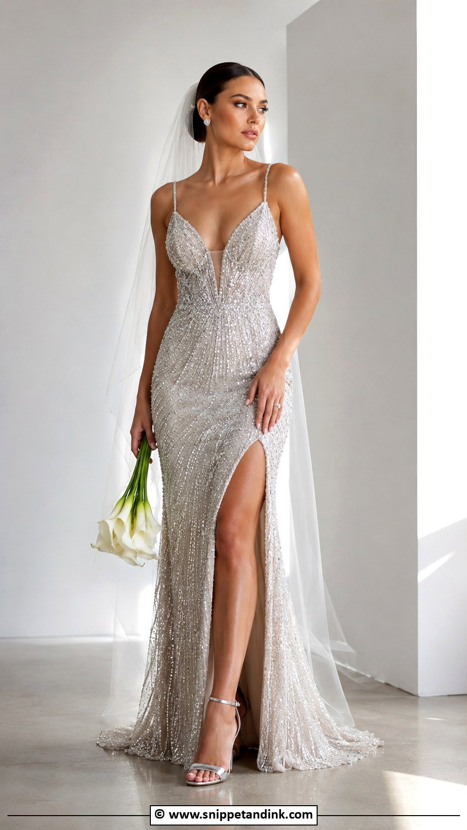Silver Wedding Dress - Snippet and Ink - 25 Non Traditional Wedding Dress Colors