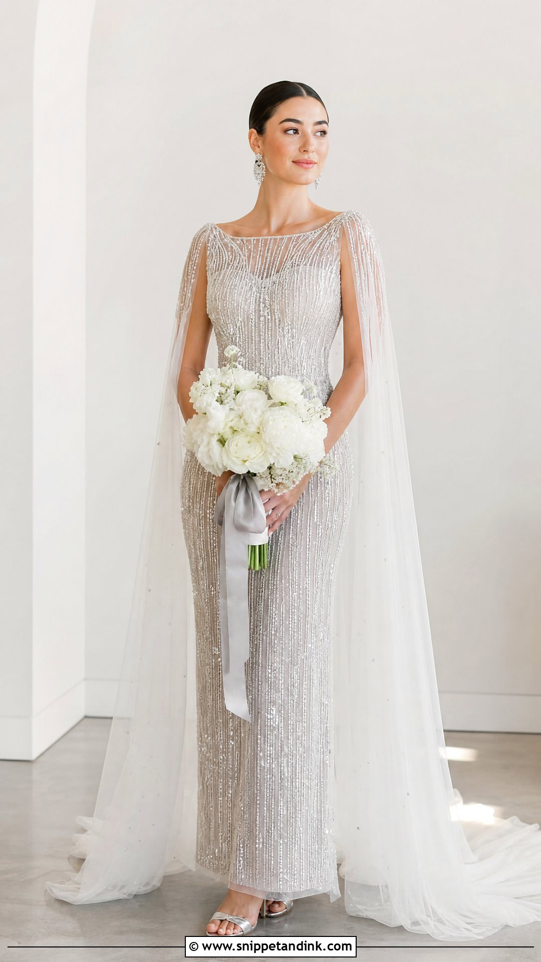 Silver Wedding Dress - Snippet and Ink - 25 Colored Wedding Dress Ideas