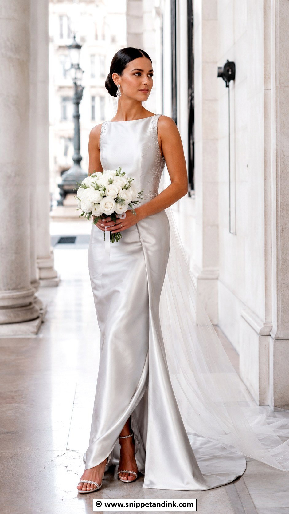 Silver Wedding Dress - Snippet and Ink - 25 Colourful Wedding Dress Ideas