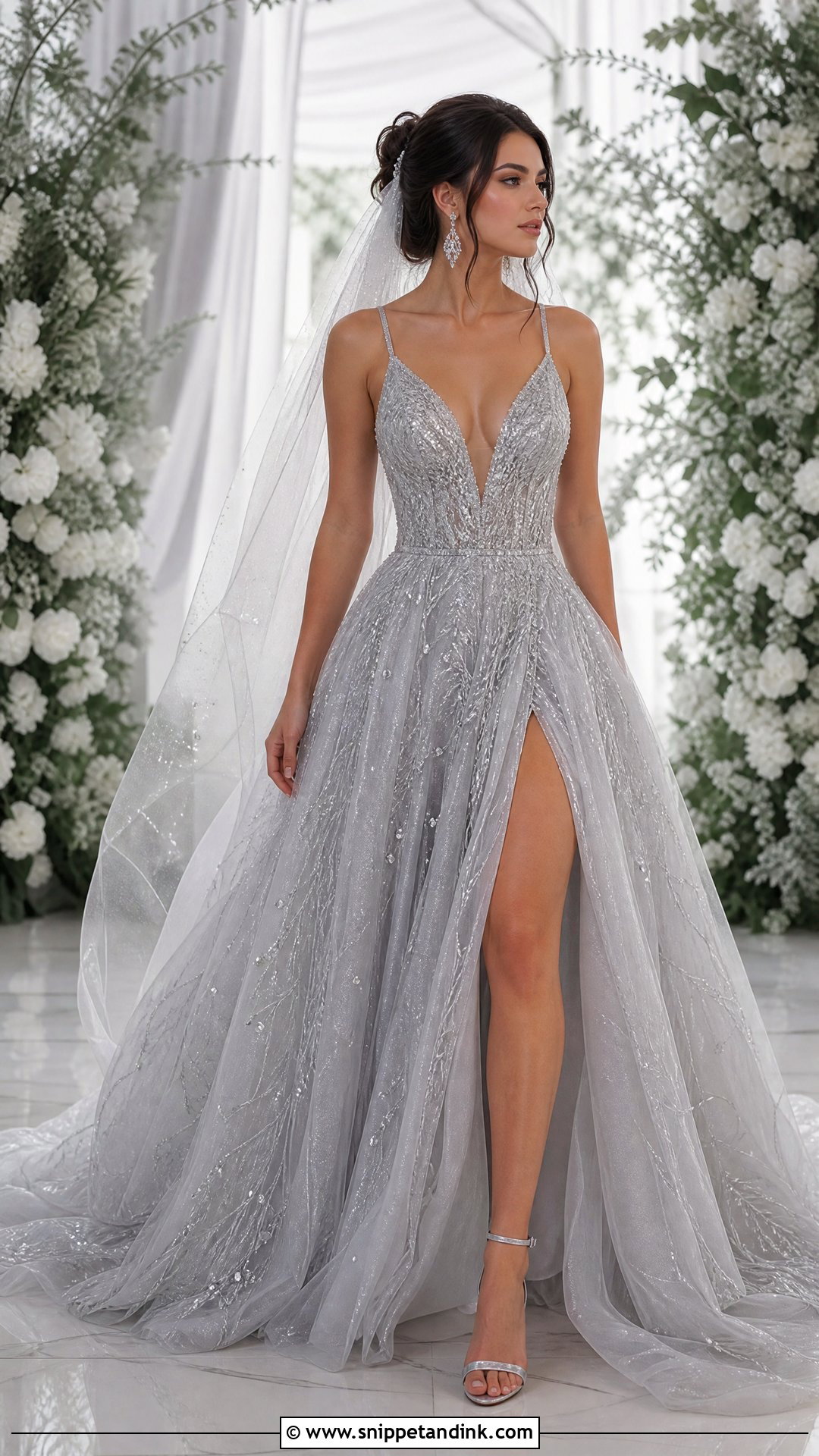Silver Witch Wedding Dress - Snippet and Ink - 25 Witch Wedding Dress Ideas