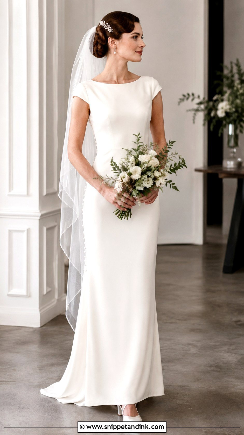 Simple 20s Wedding Dress - Snippet and Ink - 25 20s Wedding Dress Ideas