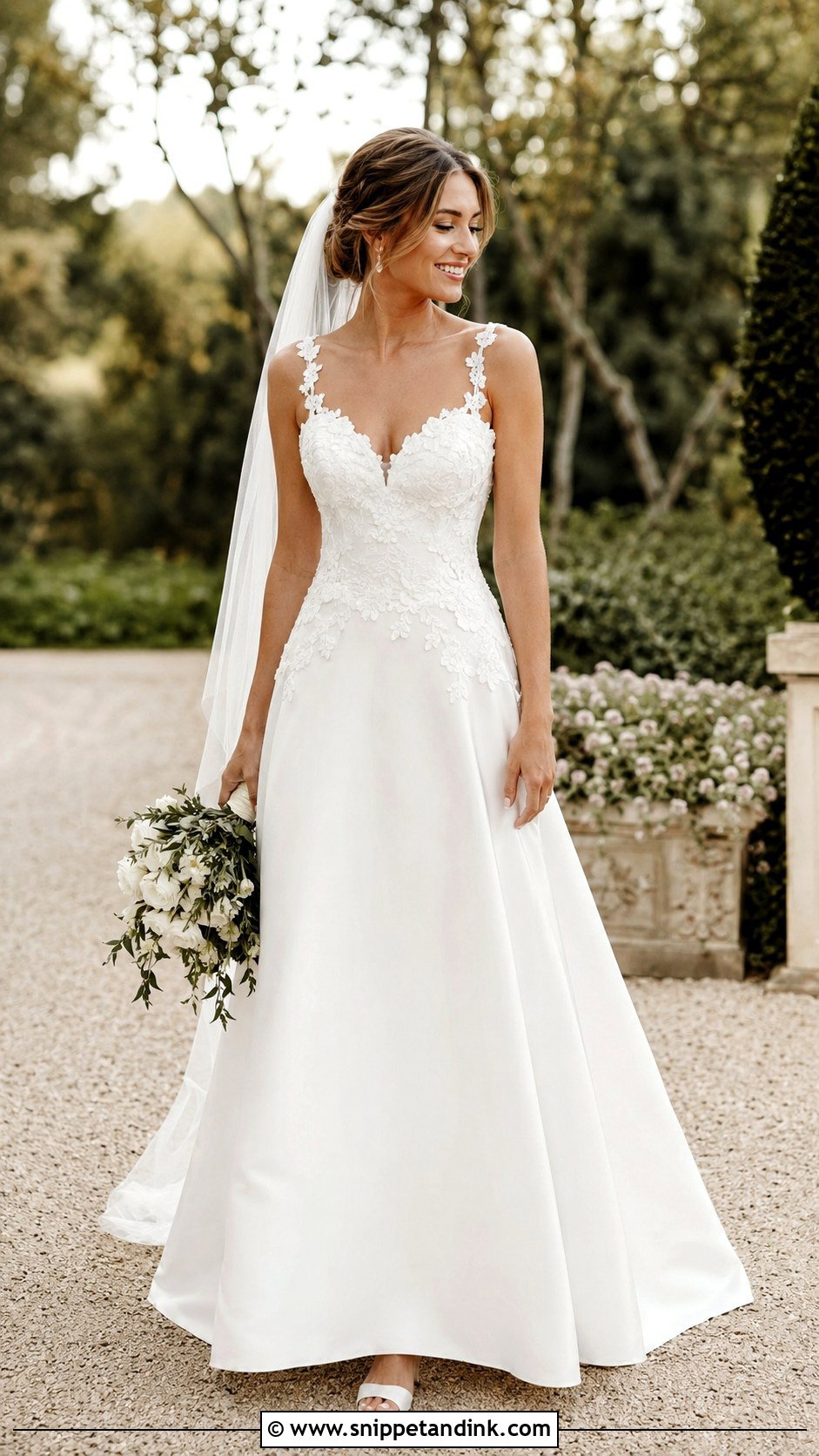 Simple 3D Lace Wedding Dress - Snippet and Ink - 30 Simple Lace Wedding Dress Ideas