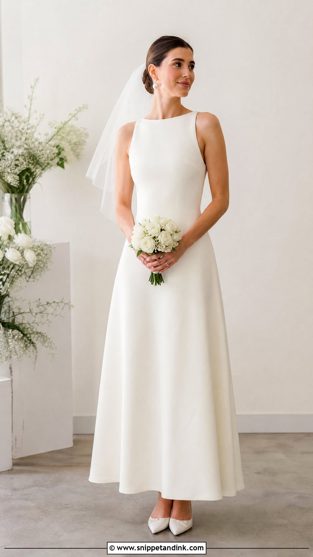 Simple A Line Homemade Wedding Dress - Snippet and Ink - 20 Homemade Wedding Dress Ideas