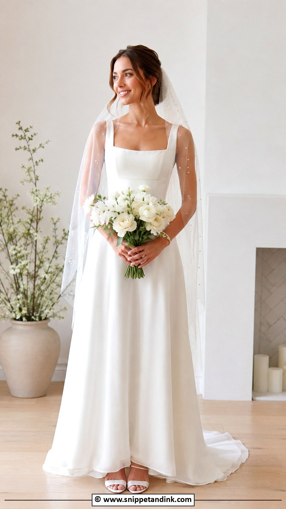 Simple A Line Wedding Dress - Snippet and Ink - 30 A-Line Wedding Dress Ideas
