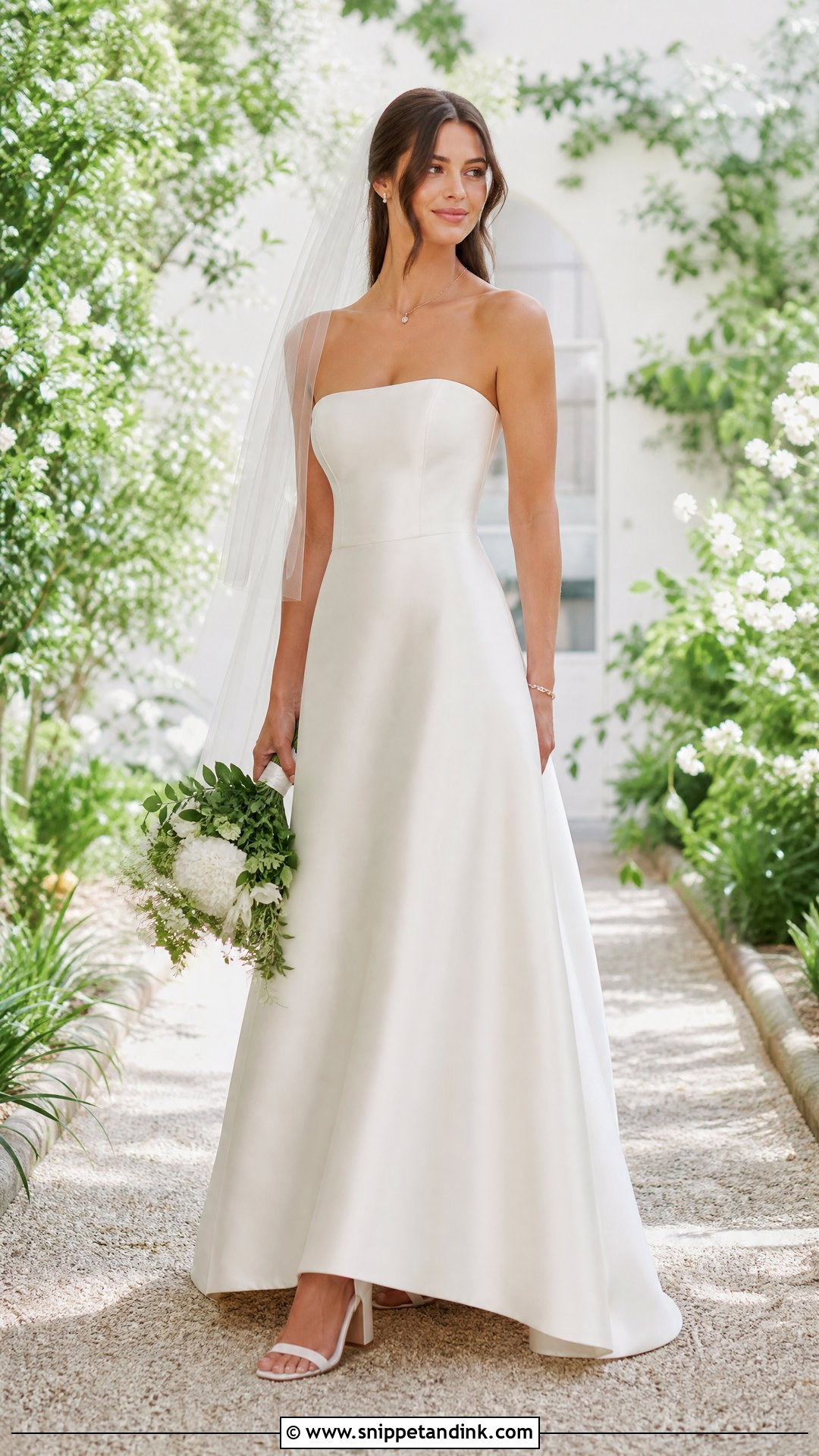 Simple A Line Wedding Dress - Snippet and Ink - 20 Simple Intimate Wedding Dress Ideas