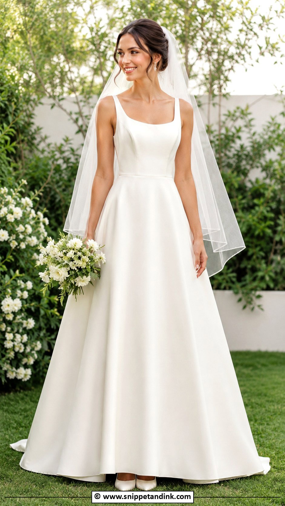 Simple A Line Wedding Dress - Snippet and Ink - 35 Simple Wedding Dresses
