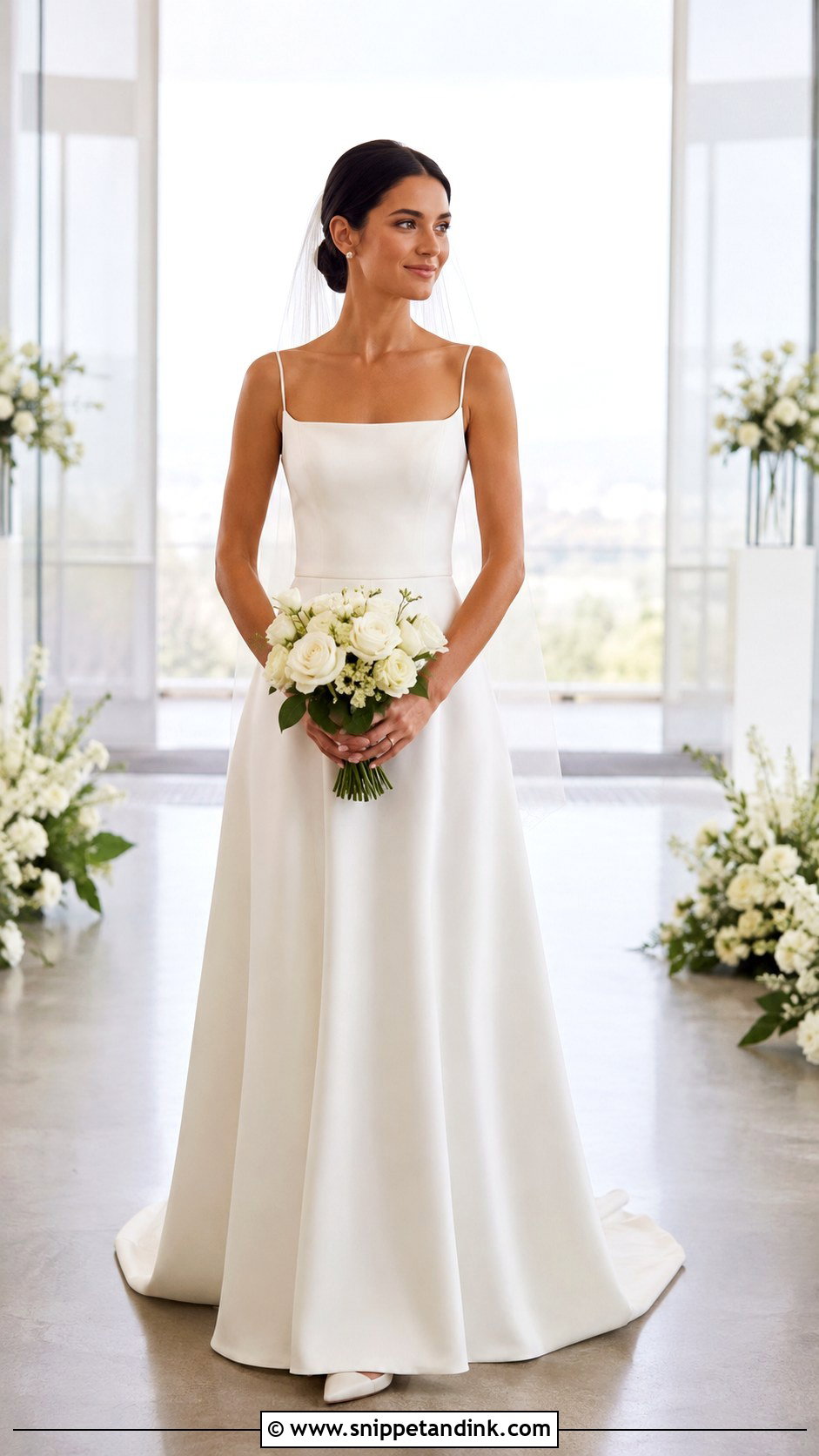 Simple A Line Wedding Dress - Snippet and Ink - 20 Basic Wedding Dress Ideas