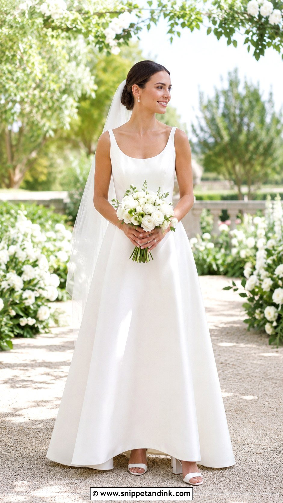 Simple A Line Wedding Dress - Snippet and Ink - 20 Simplistic Wedding Dress Ideas