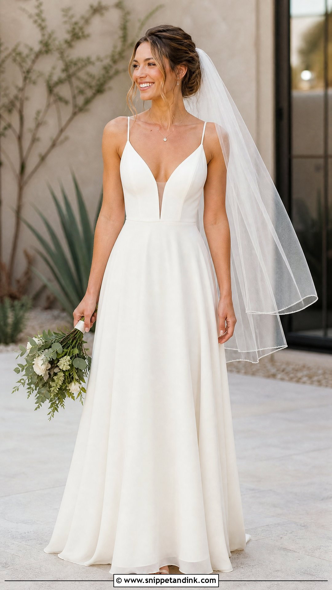 Simple A Line Wedding Dress - Snippet and Ink - 25 Relaxed Wedding Dress Ideas