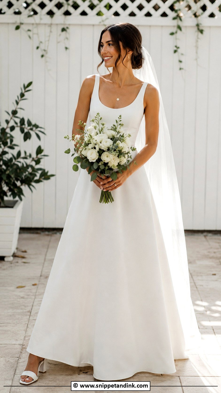 Simple A Line Wedding Dress - Snippet and Ink - 25 Informal Wedding Dresses