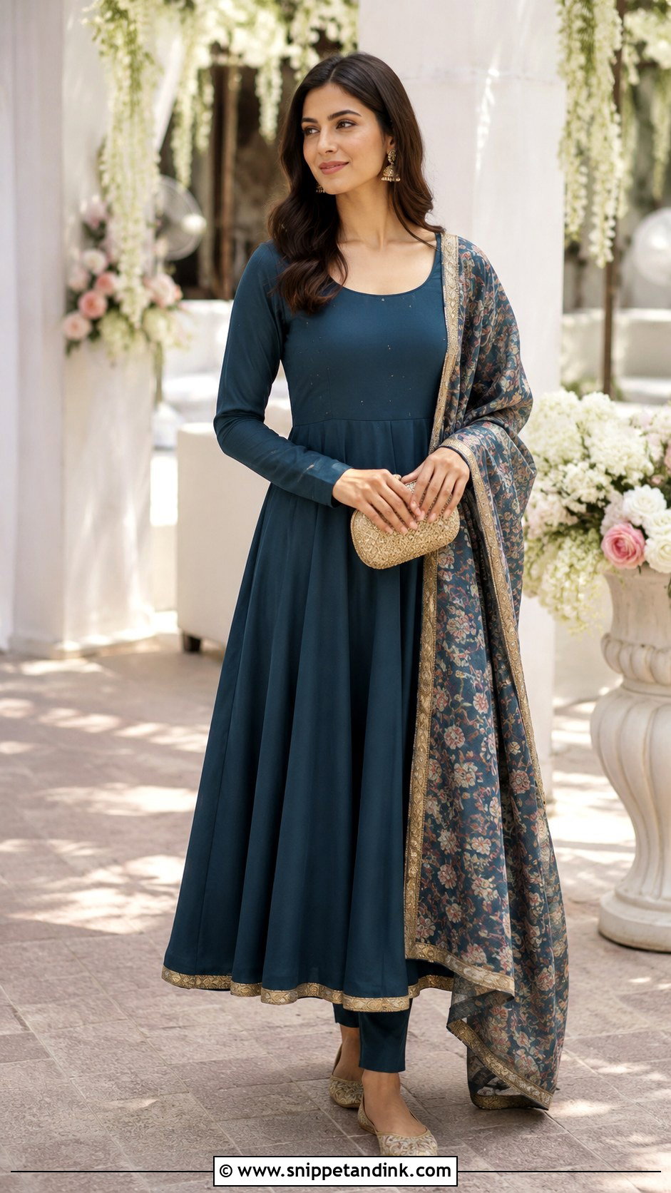 Simple Anarkali Suit For Wedding Guest - Snippet and Ink - 25 Anarkali Suits for Wedding