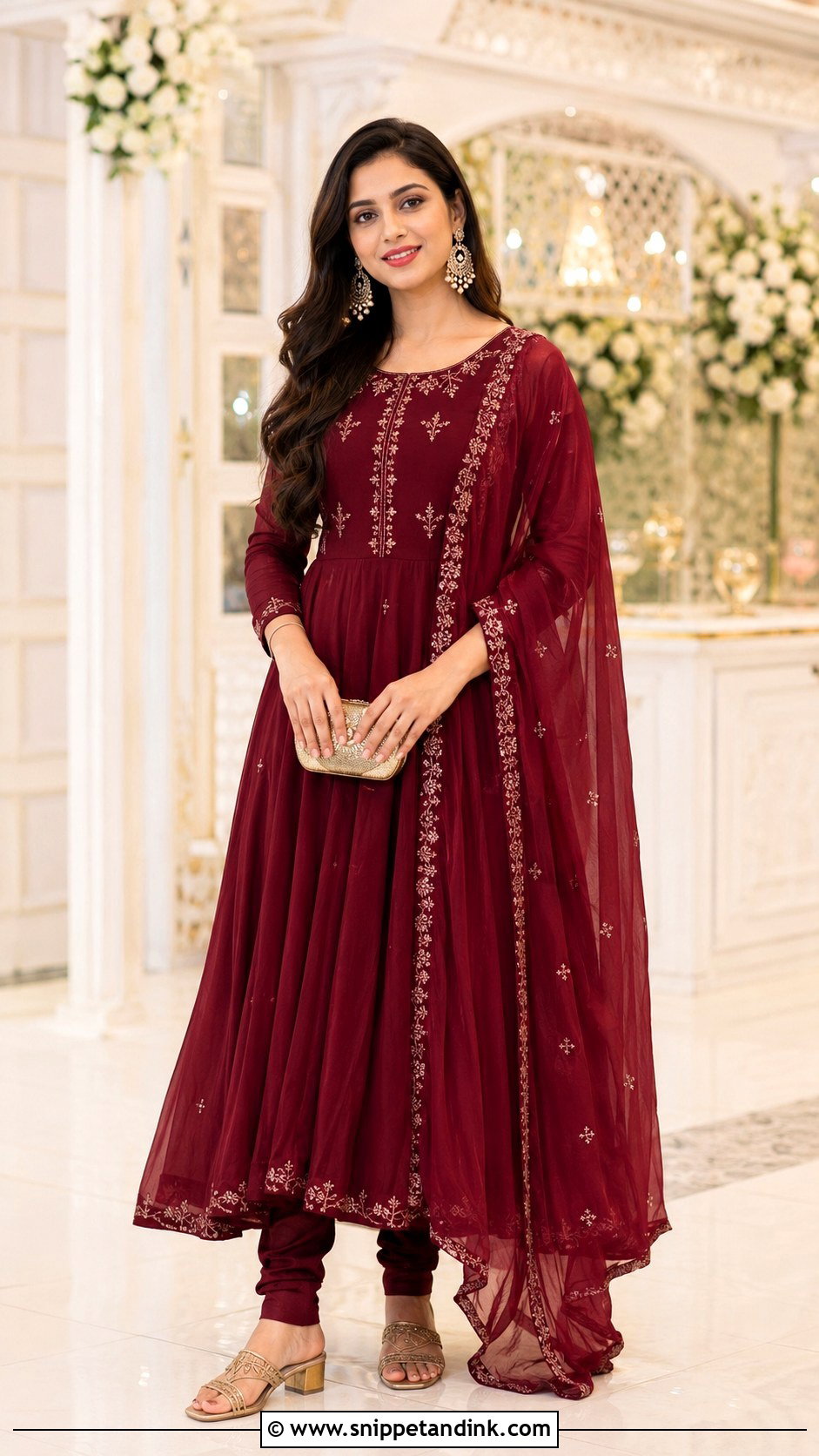 Simple Anarkali Suit Indian Wedding Dress - Snippet and Ink - 25 Simple Indian Wedding Dresses